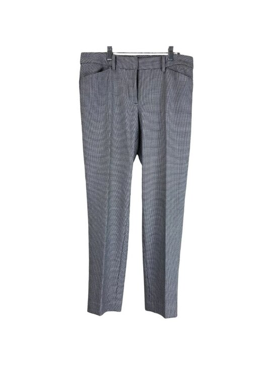 Talbots Pants - Talbots Hampshire Ankle Black White Squares Print Office Pants Size 6‎
